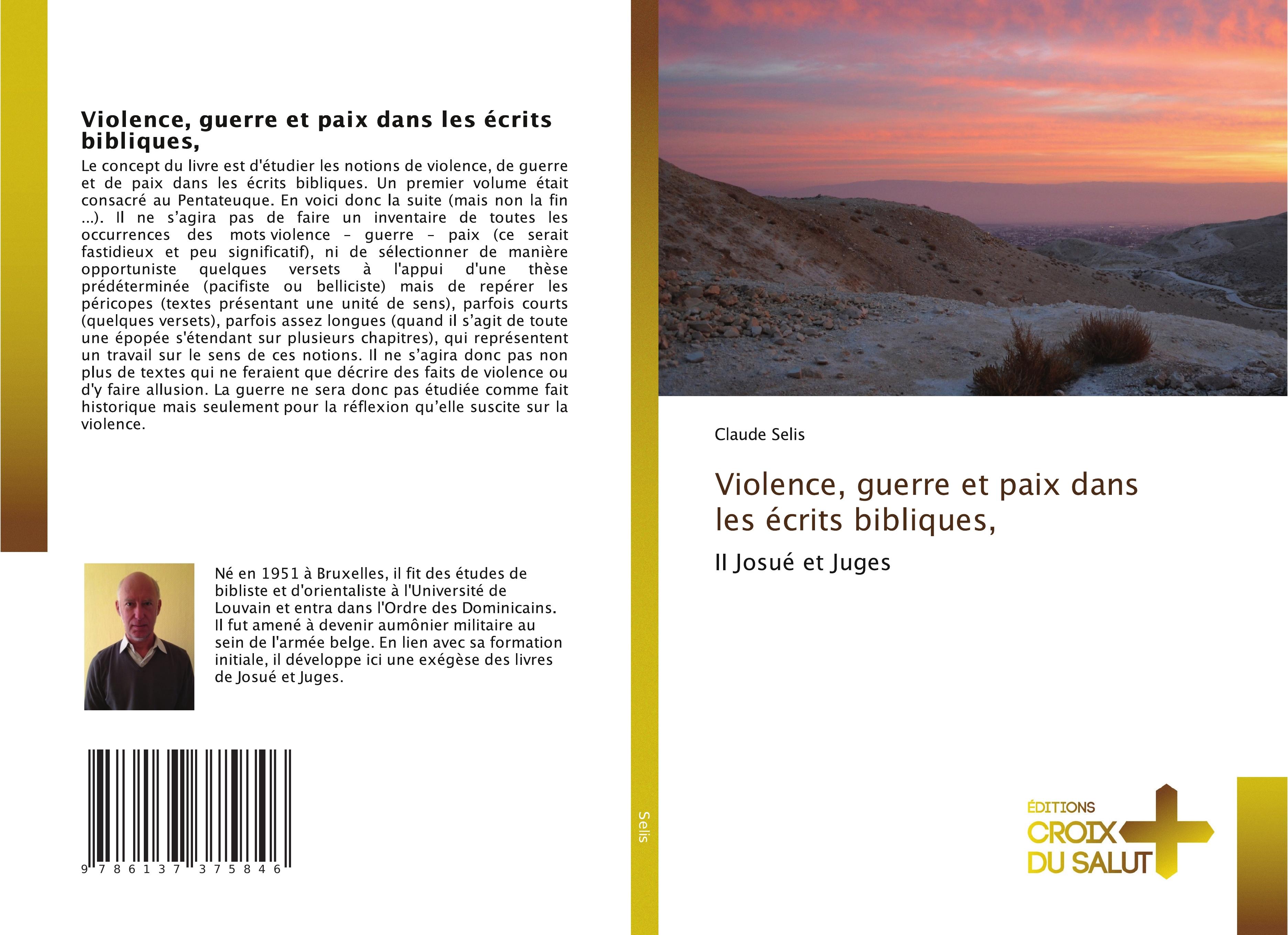 Vorderes Coverbild Violence, guerre et paix dans les écrits bibliques,