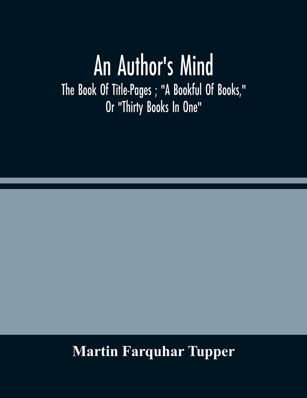 Vorderes Coverbild An Author'S Mind