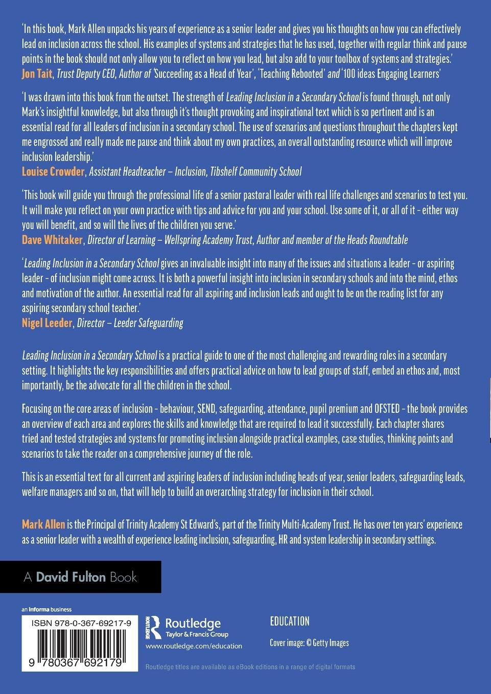 Rückseitencover Leading Inclusion in a Secondary School