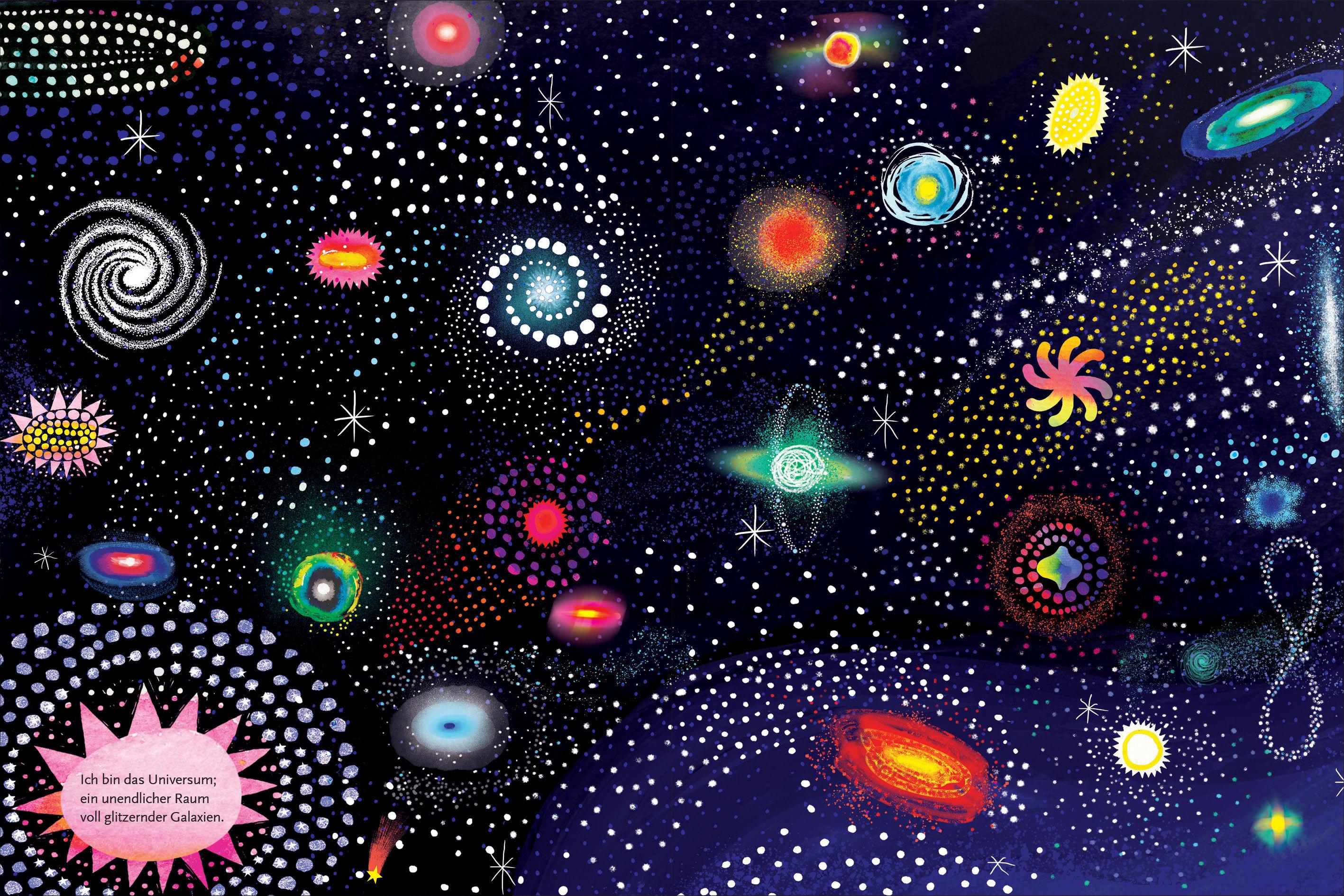 Beispielinhalt (Bild) Das Universum und ich