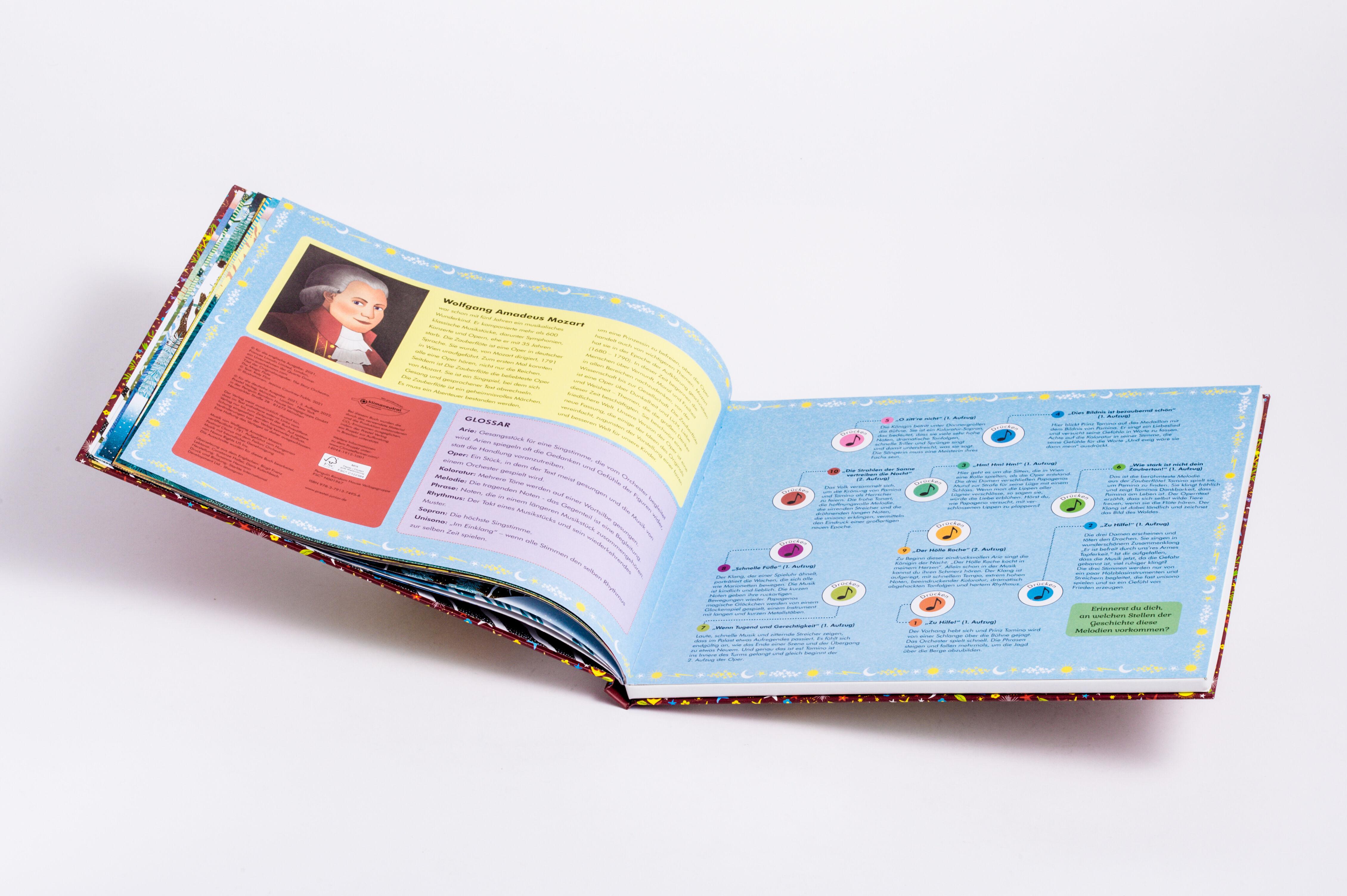 Beispielinhalt (Bild) Wolfgang Amadeus Mozart. Die Zauberflöte