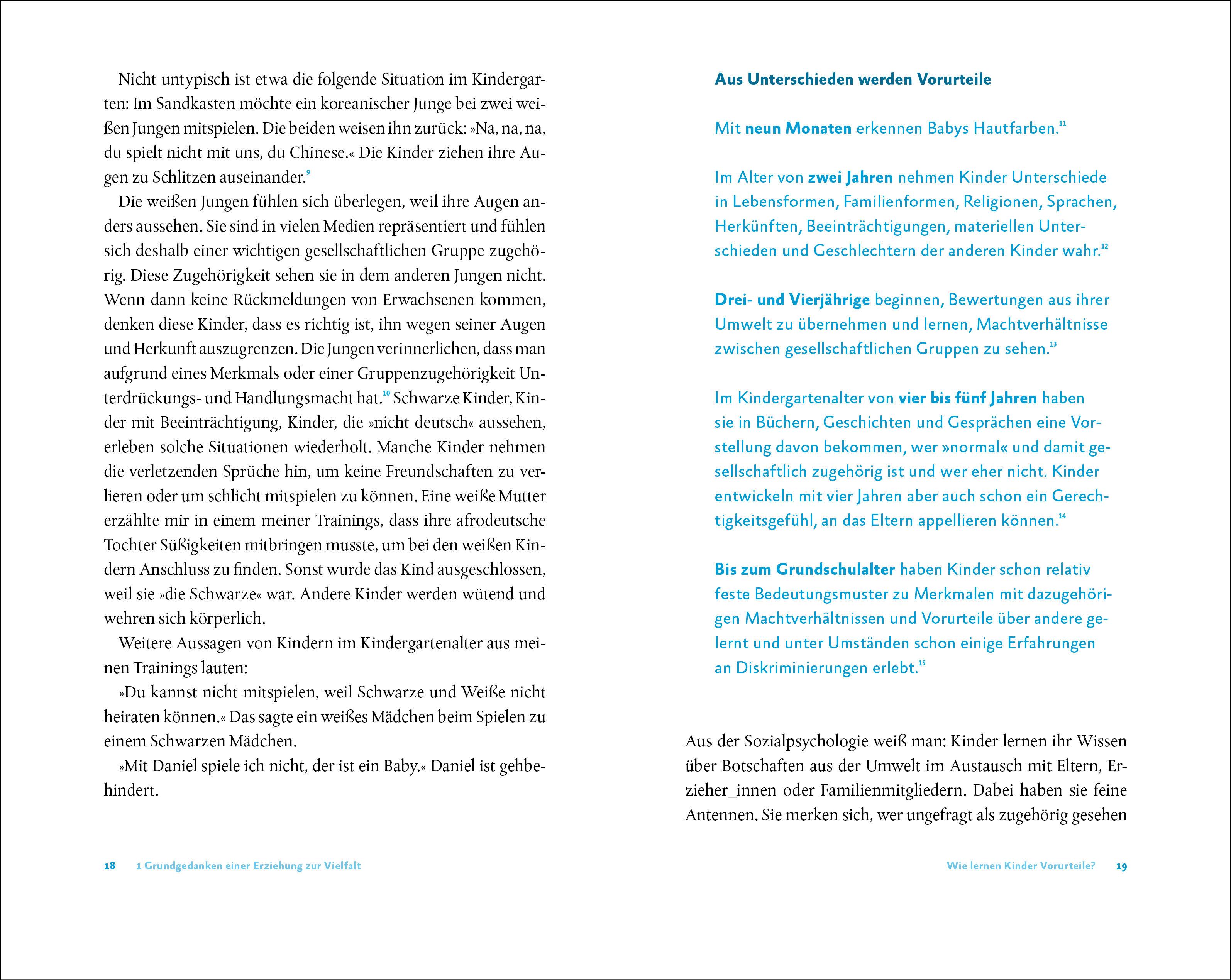 Beispielinhalt (Bild) Erziehung zur Vielfalt