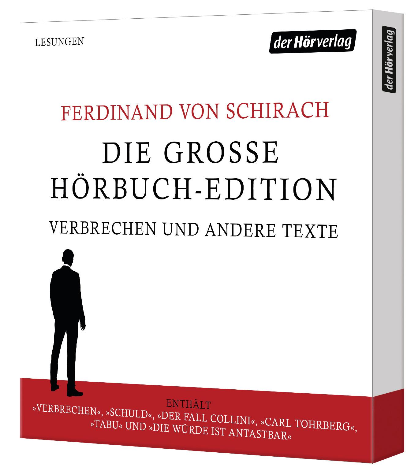 Vorderes Coverbild Die große Hörbuch-Edition - Verbrechen und andere Texte