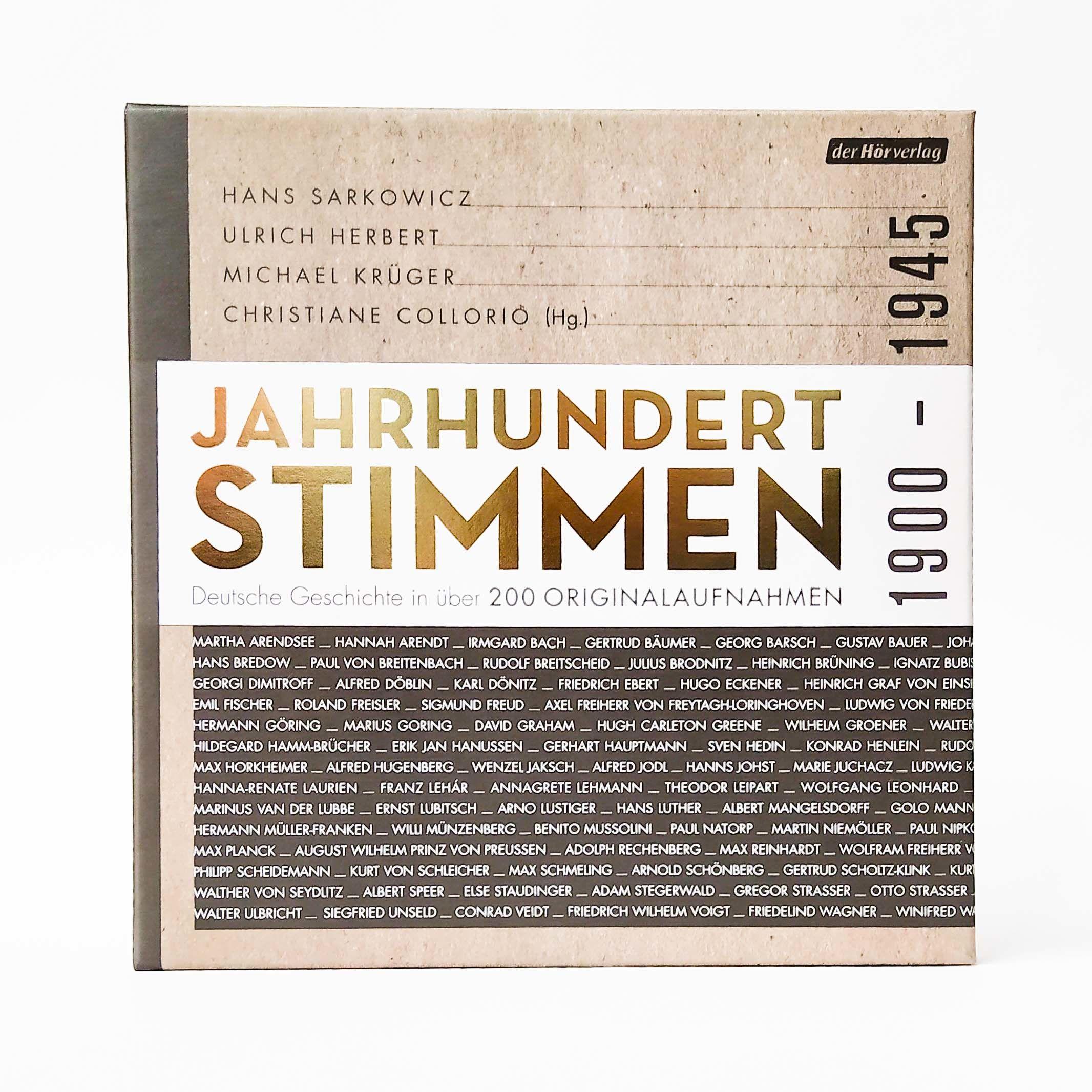 Beispielinhalt (Bild) Jahrhundertstimmen 1900-1945 - Deutsche Geschichte in über 200 Originalaufnahmen