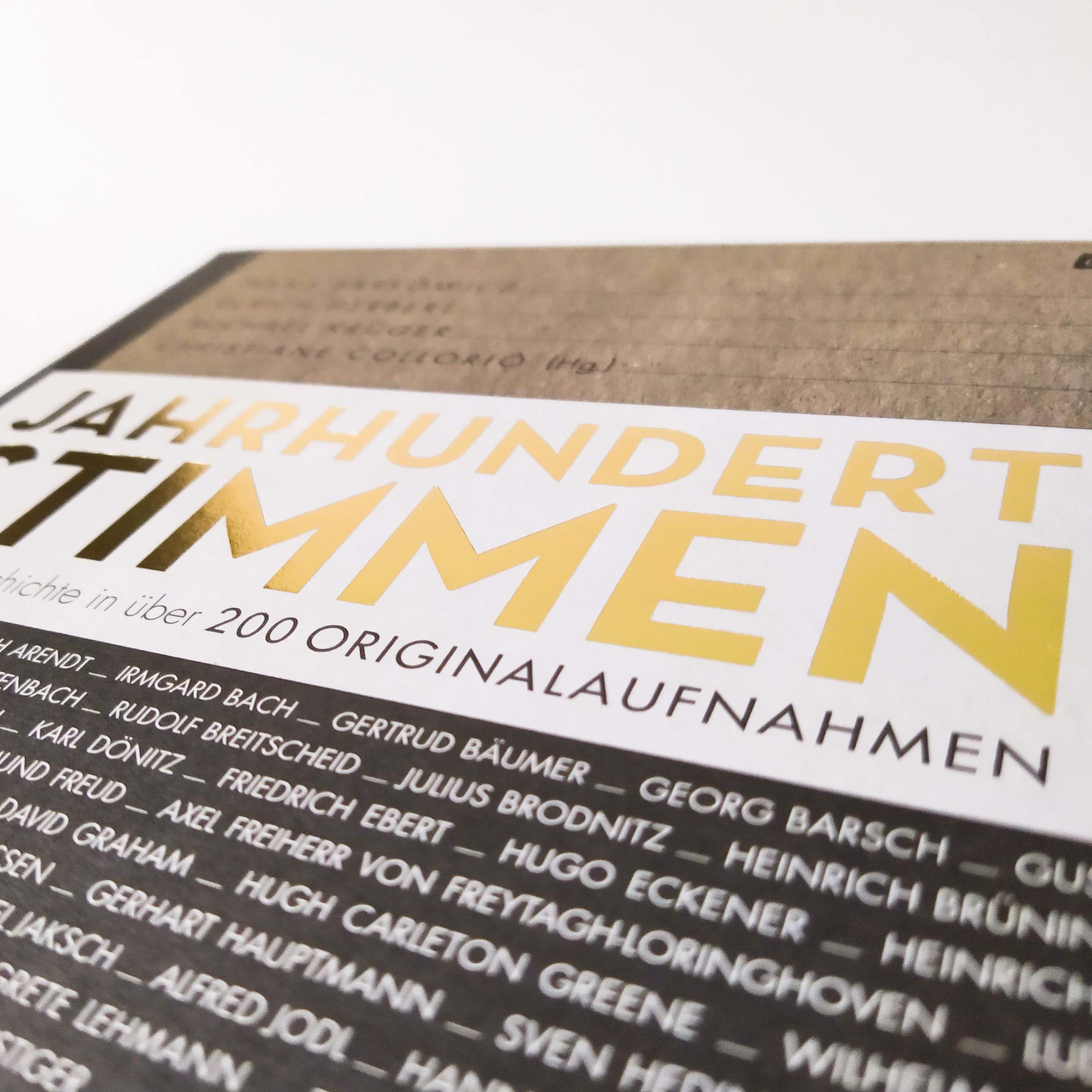 Beispielinhalt (Bild) Jahrhundertstimmen 1900-1945 - Deutsche Geschichte in über 200 Originalaufnahmen