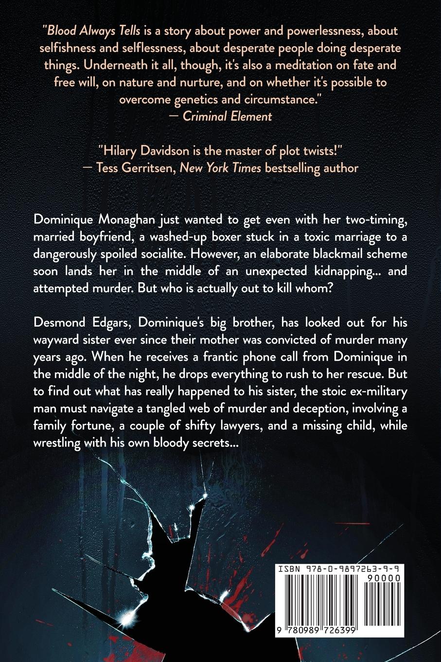 Rückseitencover Blood Always Tells