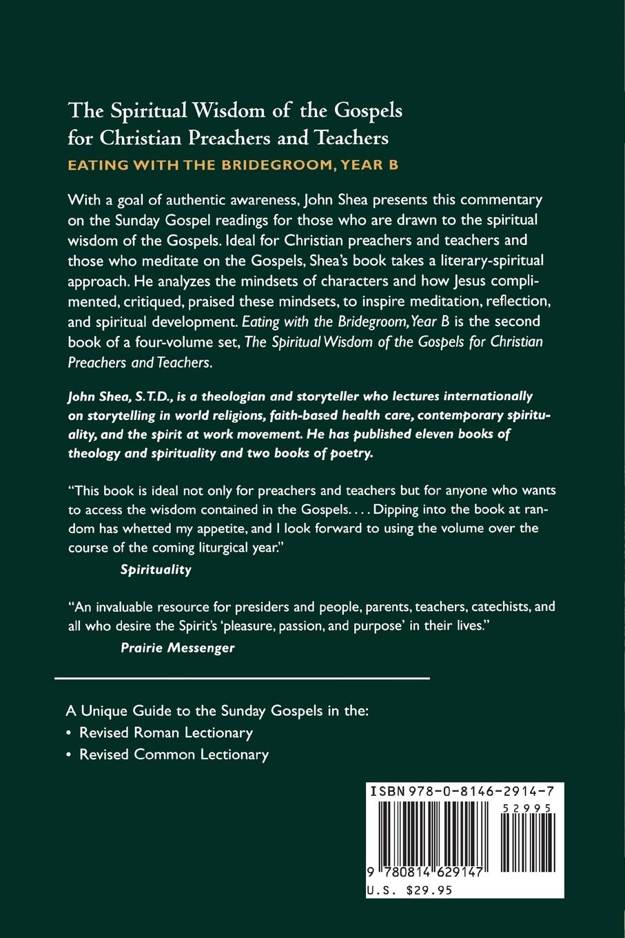 Rückseitencover Spiritual Wisdom of the Gospels for Christian Preachers and Teachers