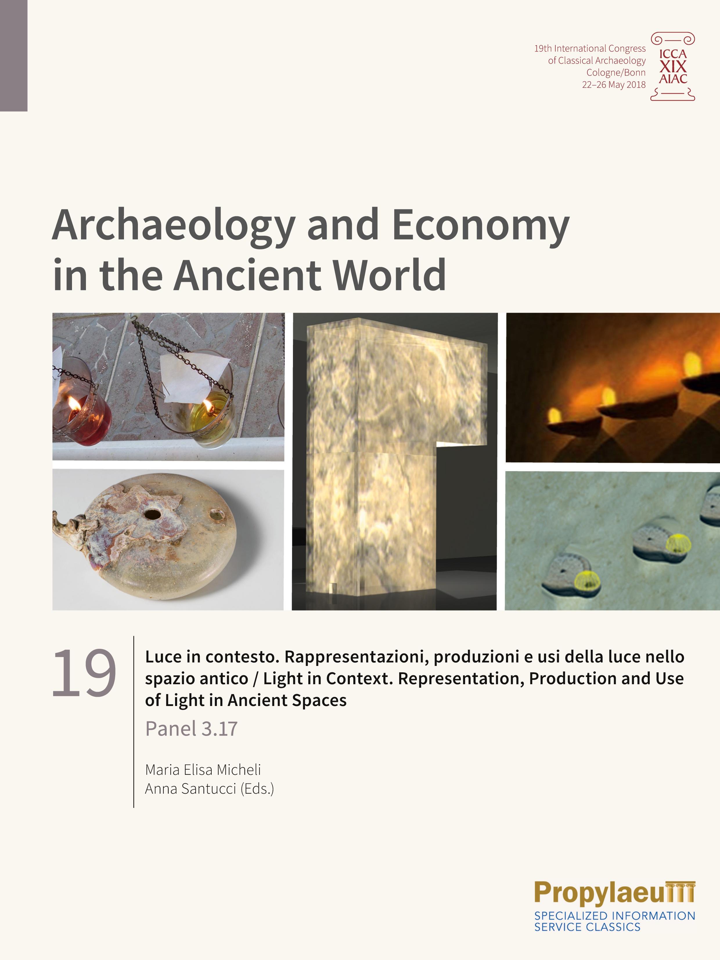 Vorderes Coverbild Luce in contesto. Rappresentazioni, produzioni e usi della luce nello spazio antico/Light in Context. Representation, production and                use of light in ancient spaces