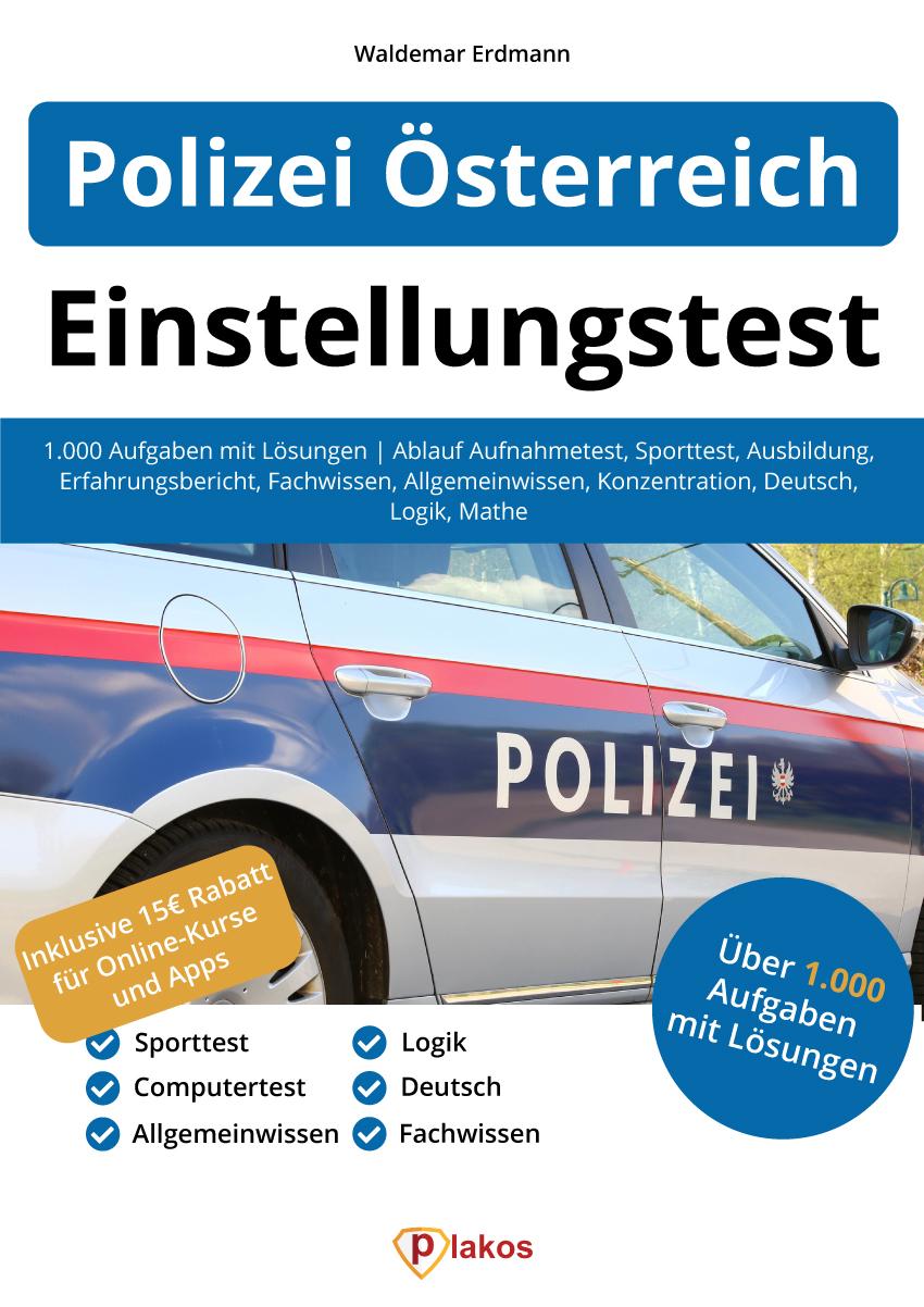 Vorderes Coverbild Einstellungstest Polizei Österreich