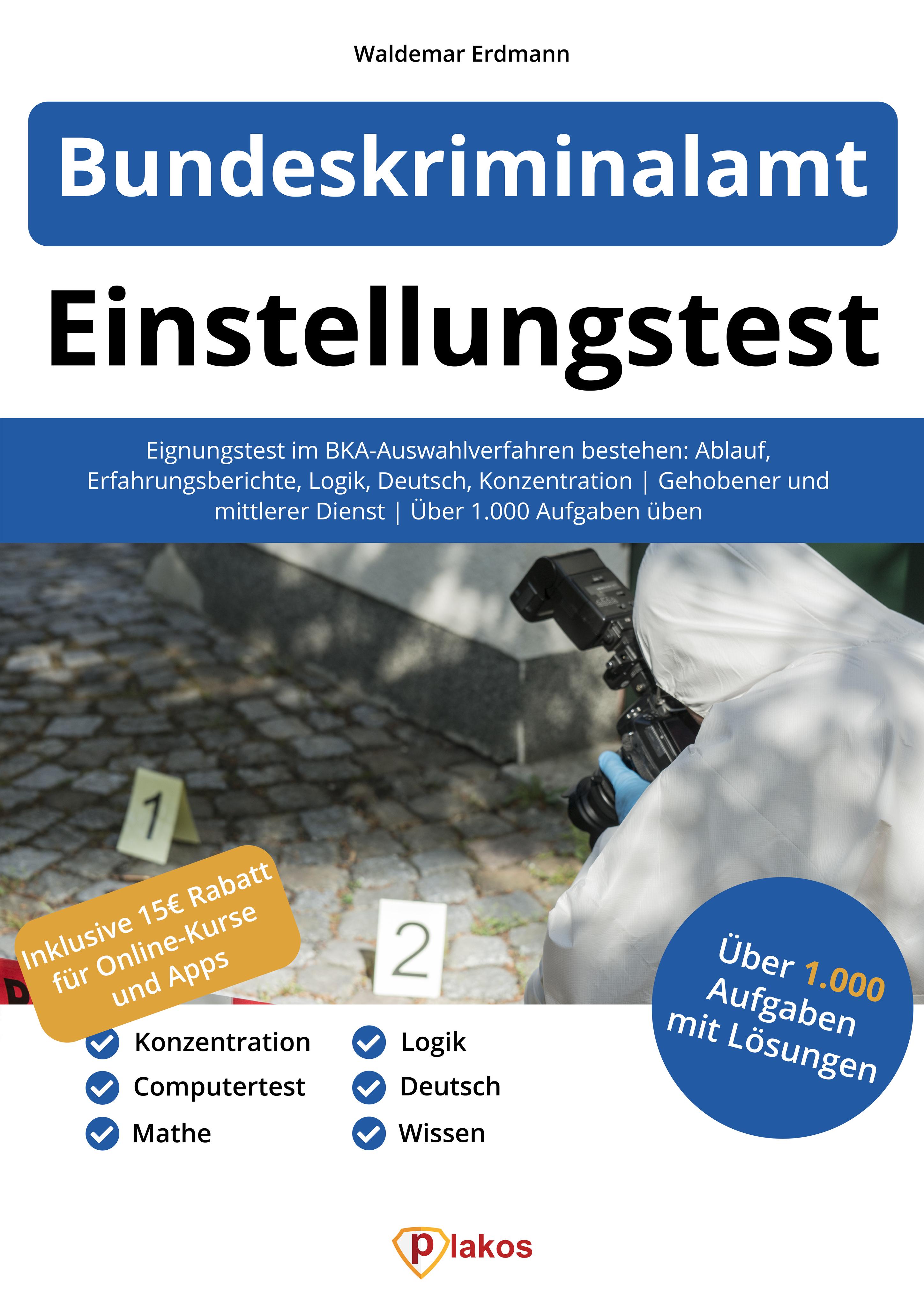 Vorderes Coverbild Einstellungstest Bundeskriminalamt