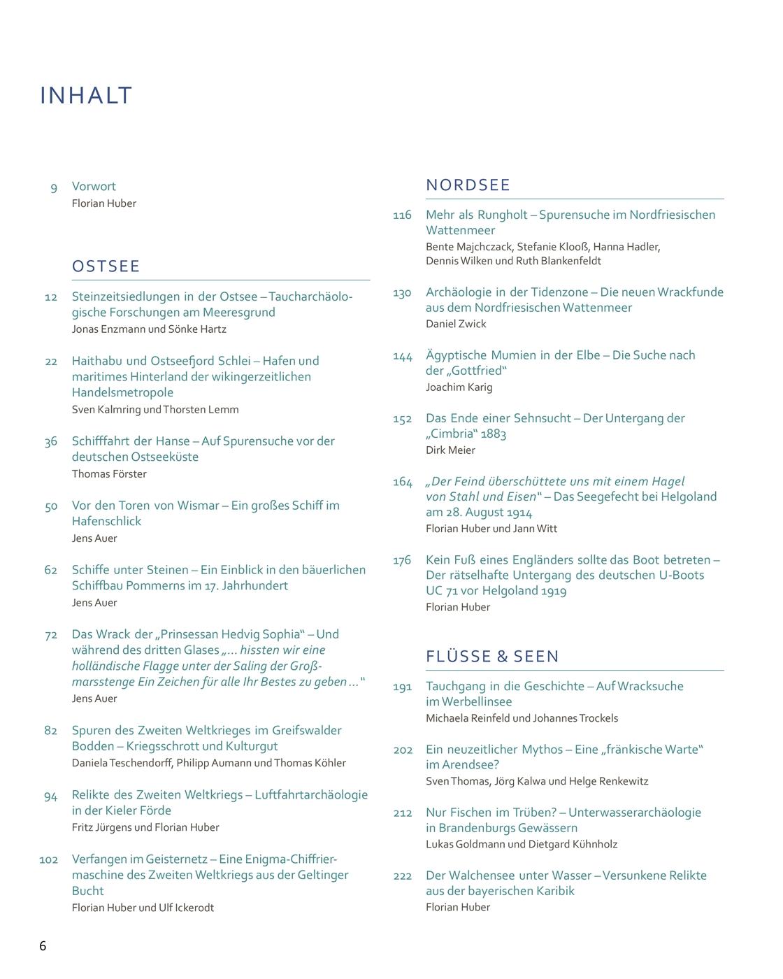 Beispielinhalt (Bild) Zeitreisen unter Wasser