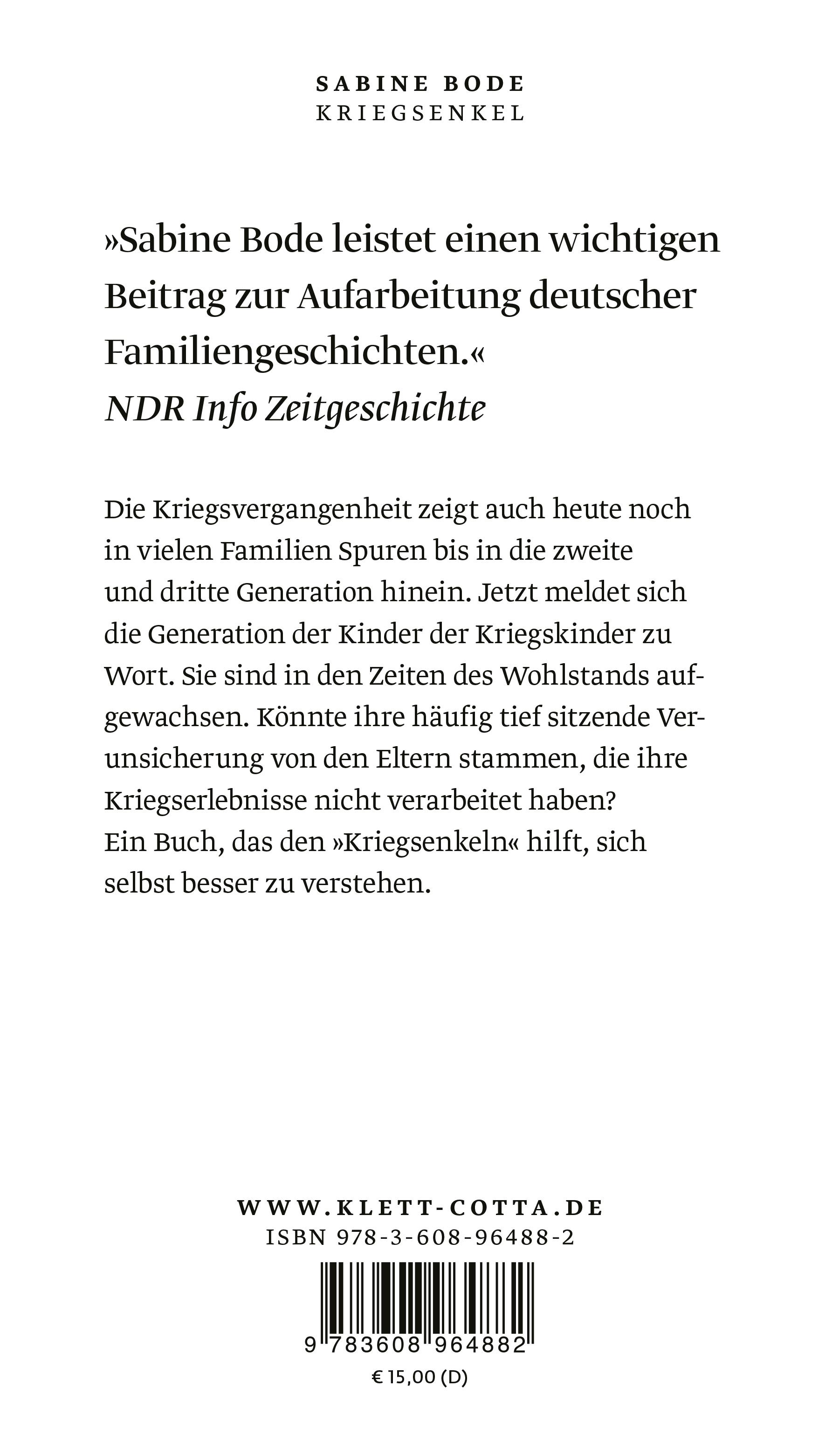 Rückseitencover Kriegsenkel