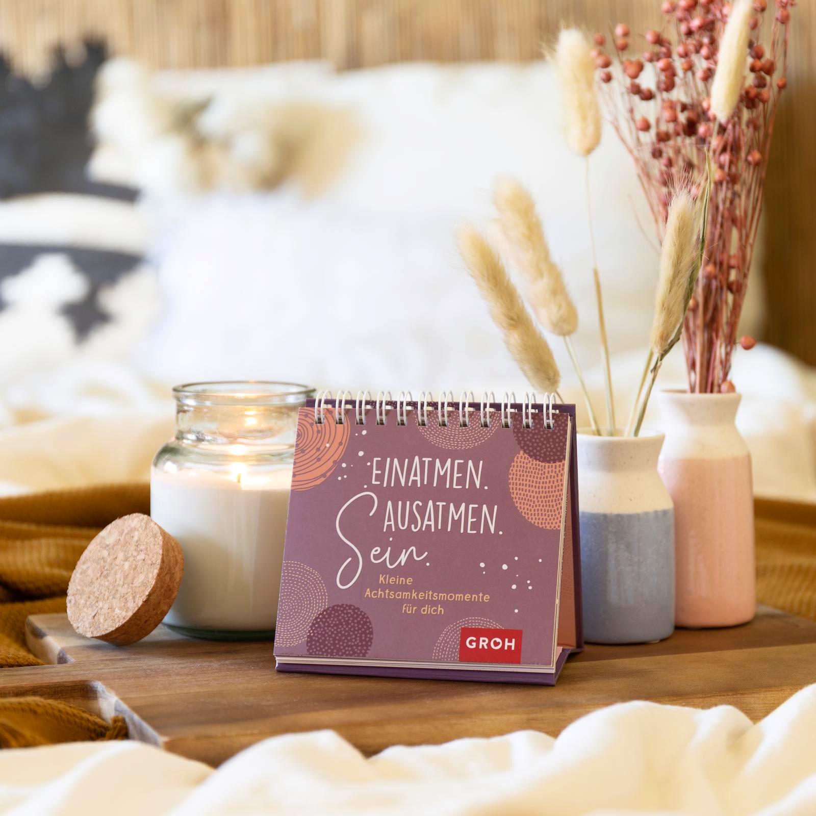 Beispielinhalt (Bild) Einatmen. Ausatmen. Sein. - Kleine Achtsamkeitsmomente für dich