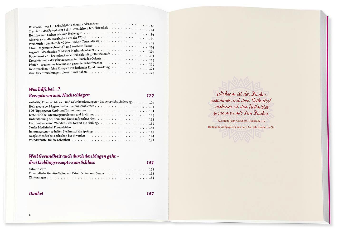 Beispielinhalt (Bild) Die Gewürz-Apotheke