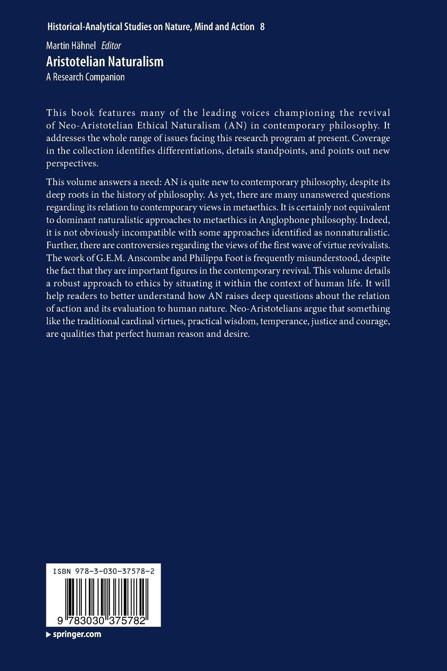 Rückseitencover Aristotelian Naturalism