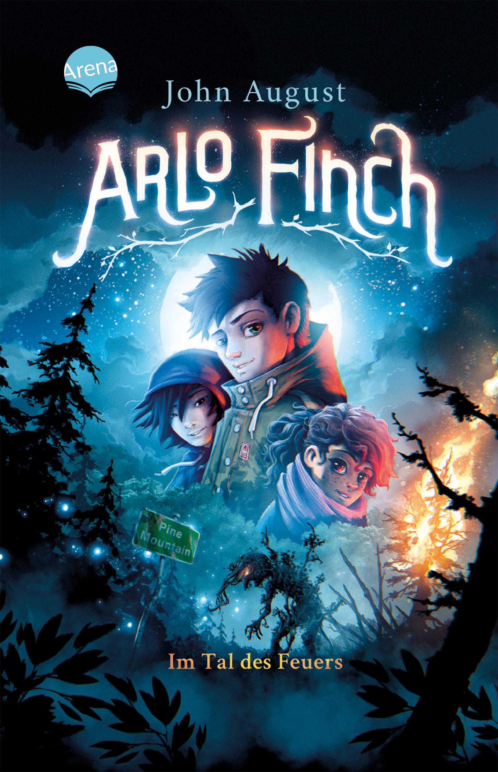 Vorderes Coverbild Arlo Finch (1). Arlo Finch im Tal des Feuers