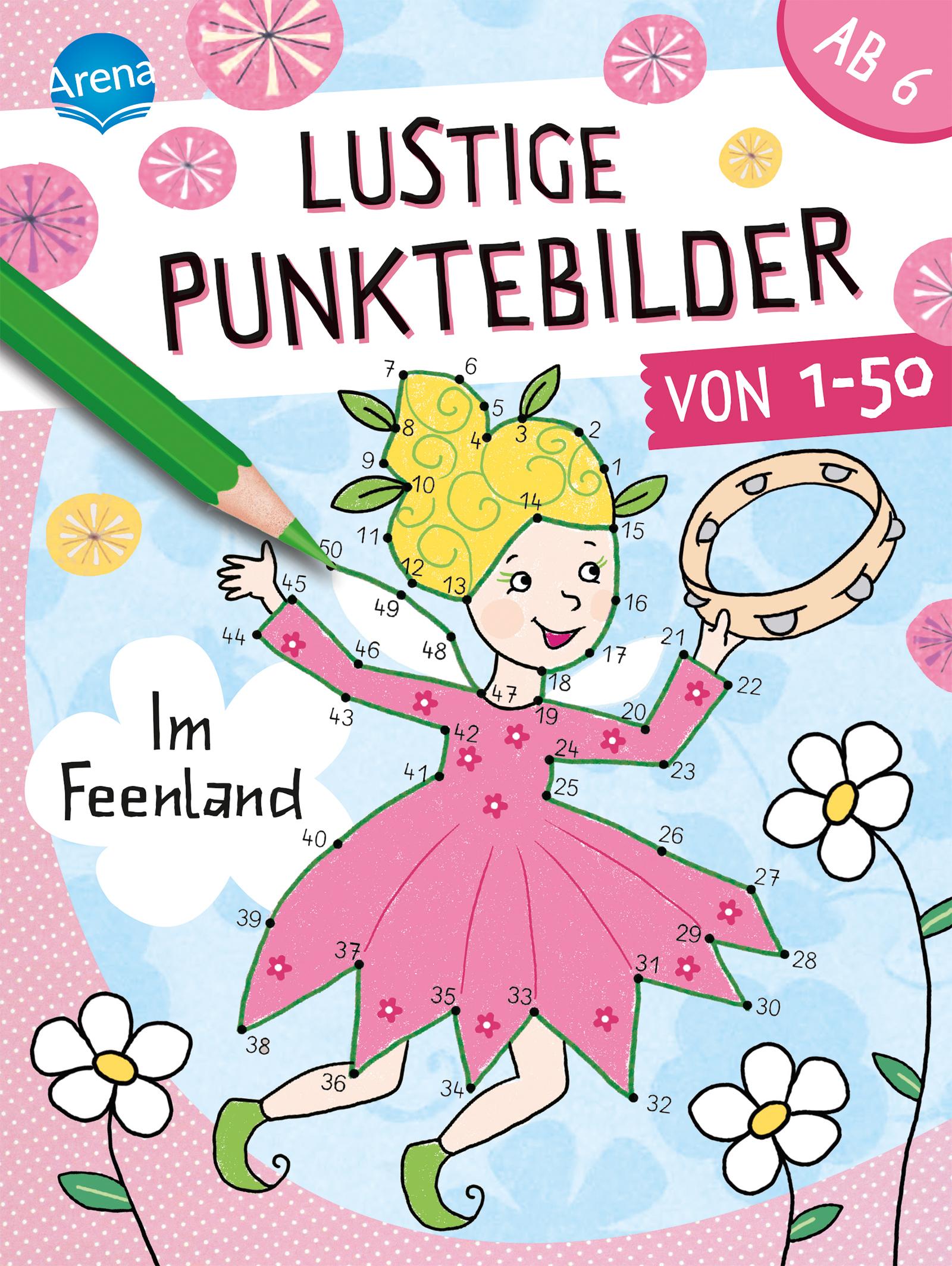 Vorderes Coverbild Lustige Punktebilder von 1 bis 50. Im Feenland