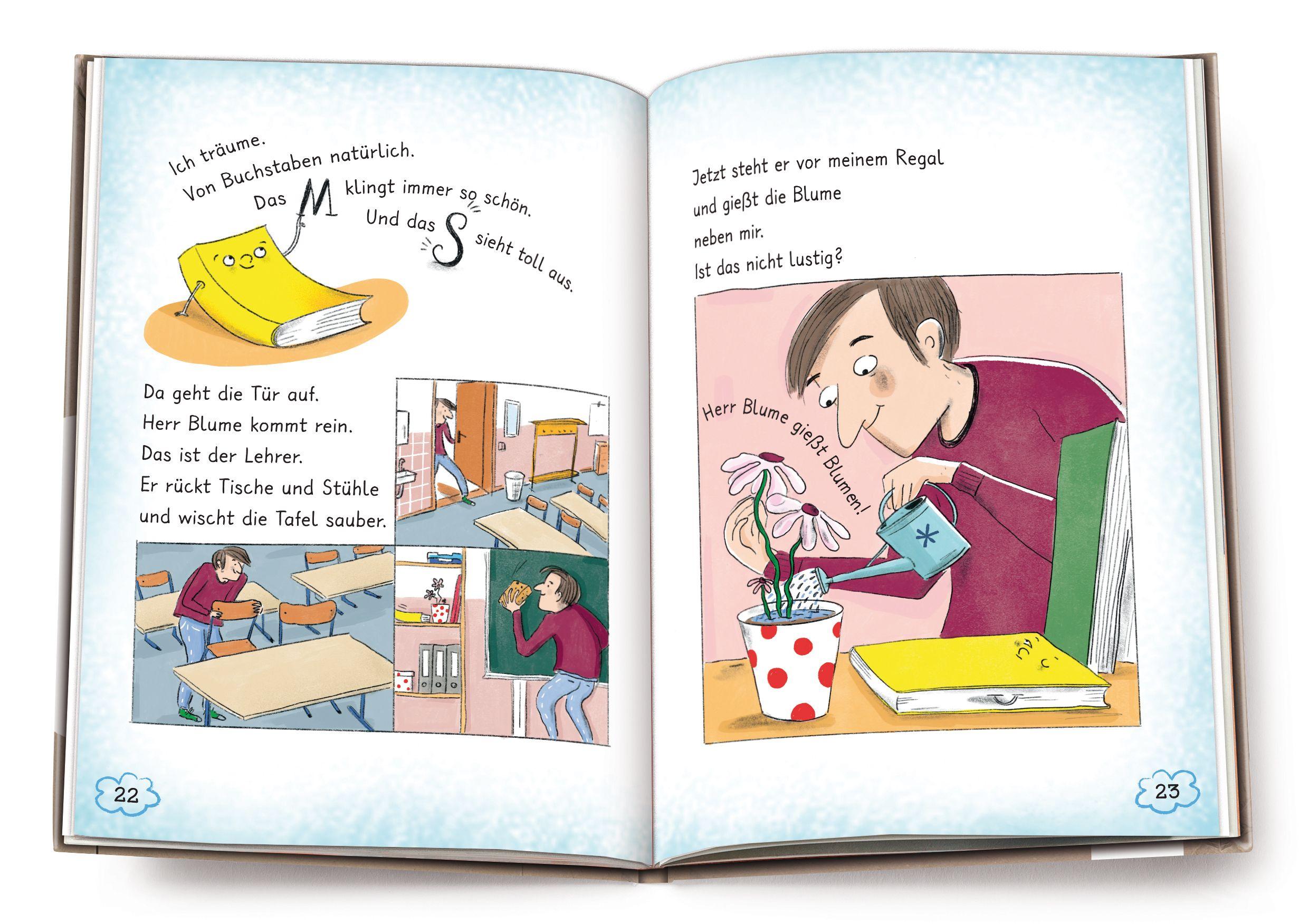 Beispielinhalt (Bild) Ich bin (d)ein Buch, hol mich hier raus! (1). Vorsicht: Hier spukt ein Buch