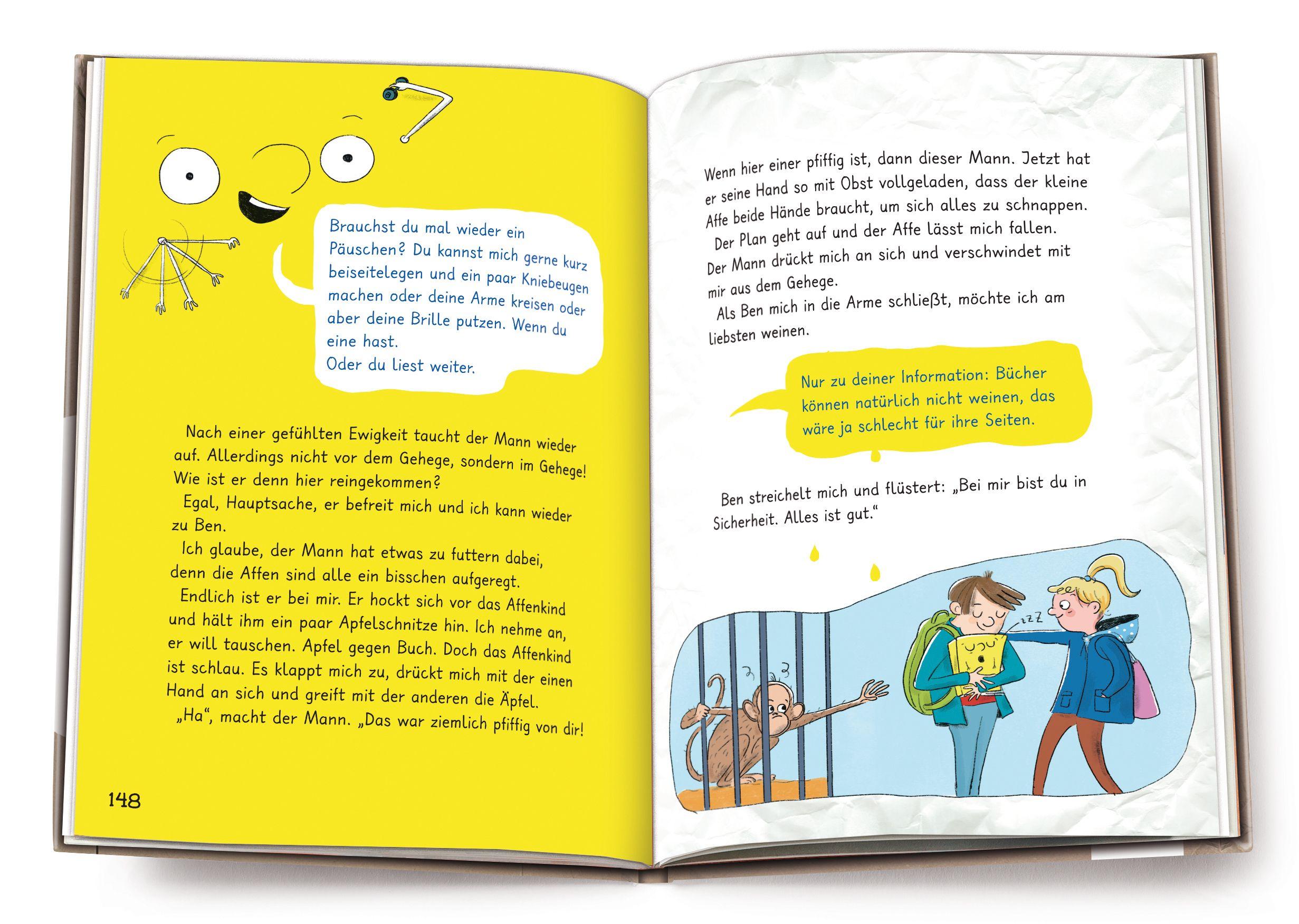 Beispielinhalt (Bild) Ich bin (d)ein Buch, hol mich hier raus! (1). Vorsicht: Hier spukt ein Buch