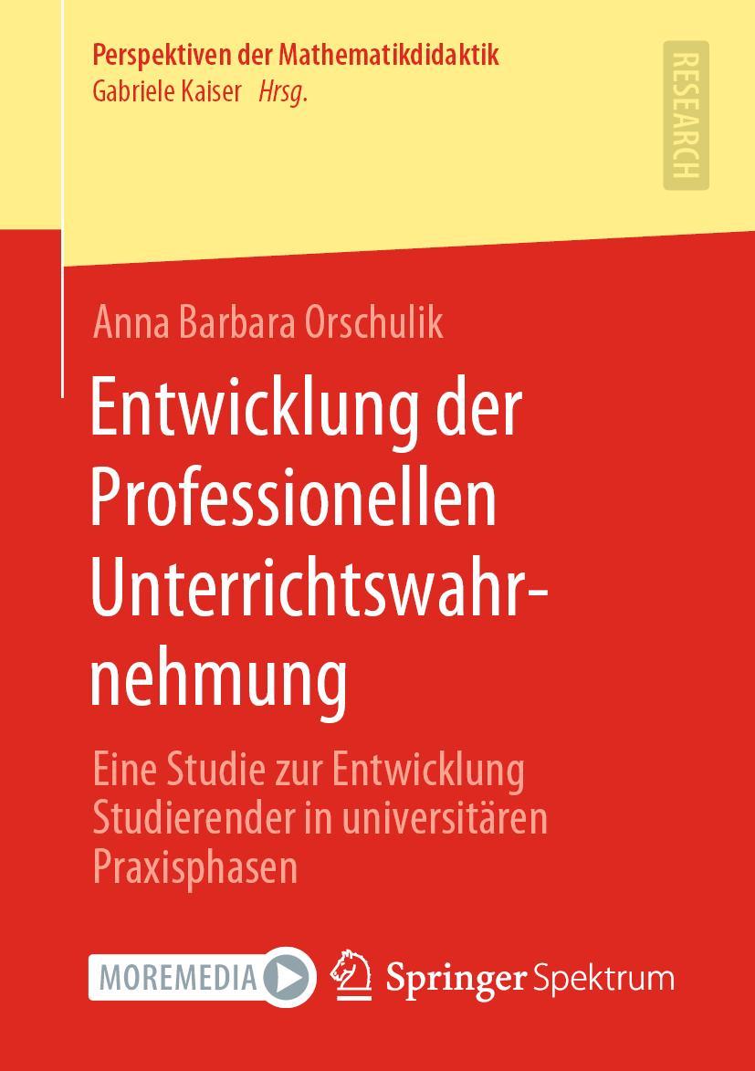 Vorderes Coverbild Entwicklung der Professionellen Unterrichtswahrnehmung