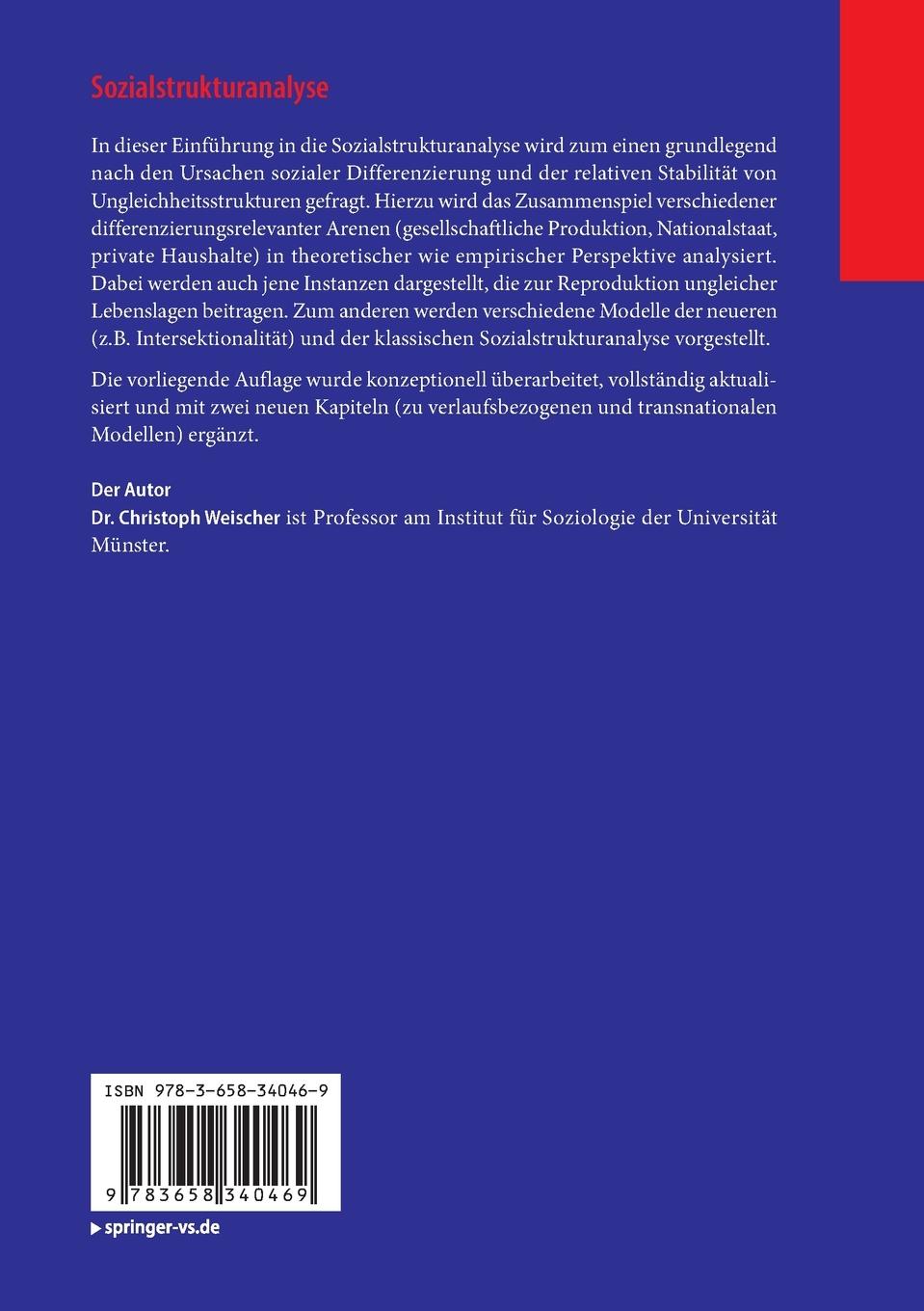 Rückseitencover Sozialstrukturanalyse