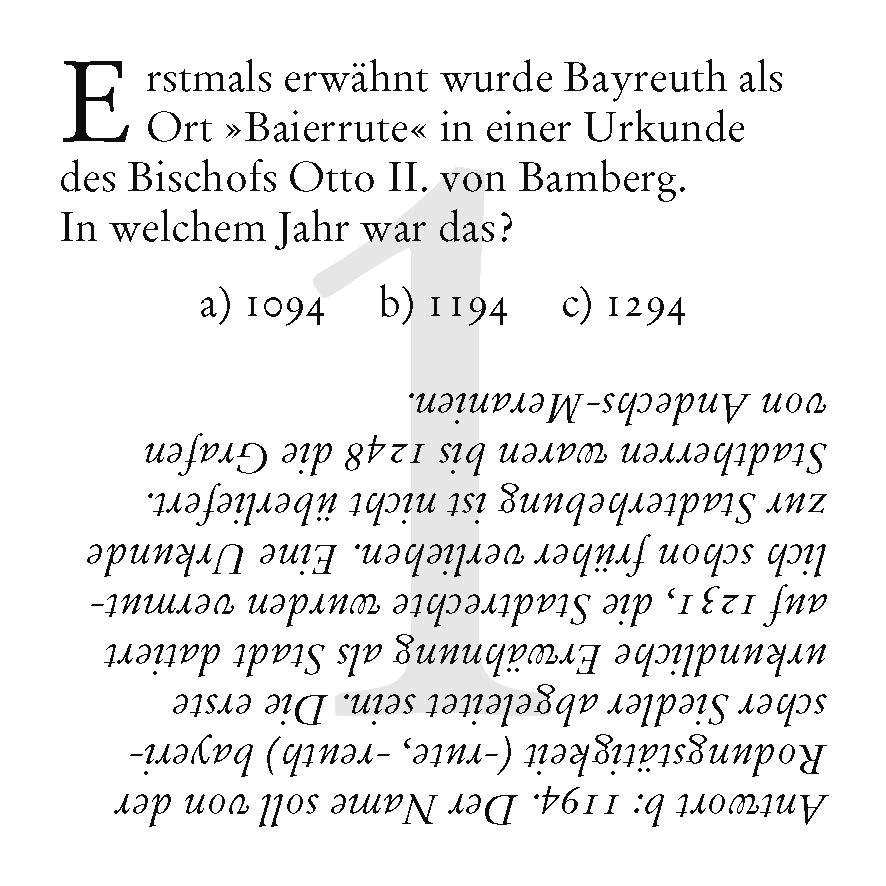 Beispielinhalt (Bild) Bayreuth-Quiz