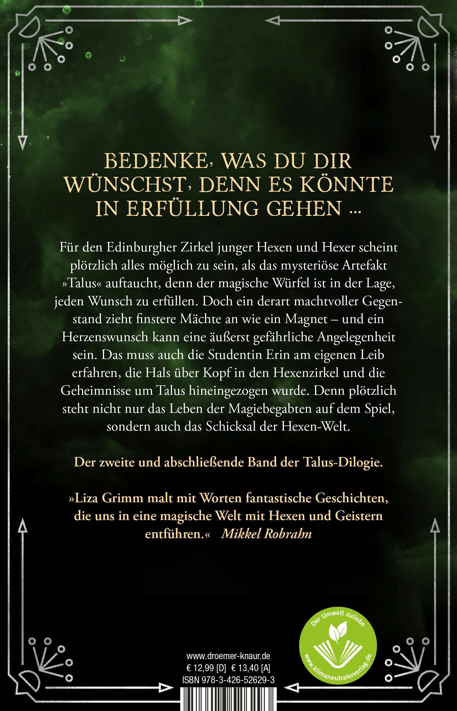 Rückseitencover Talus - Die Magie des Würfels