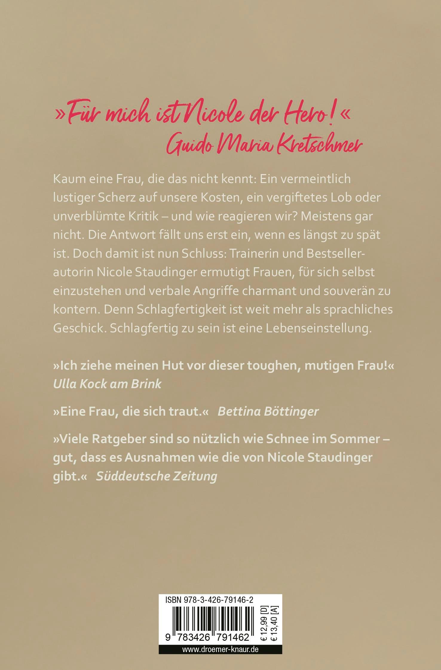 Rückseitencover Schlagfertigkeitsqueen