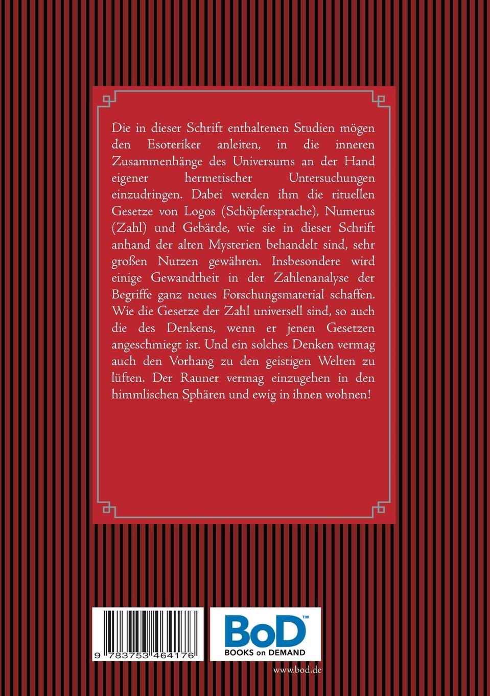 Rückseitencover Die ario-hermetische Runenmagie