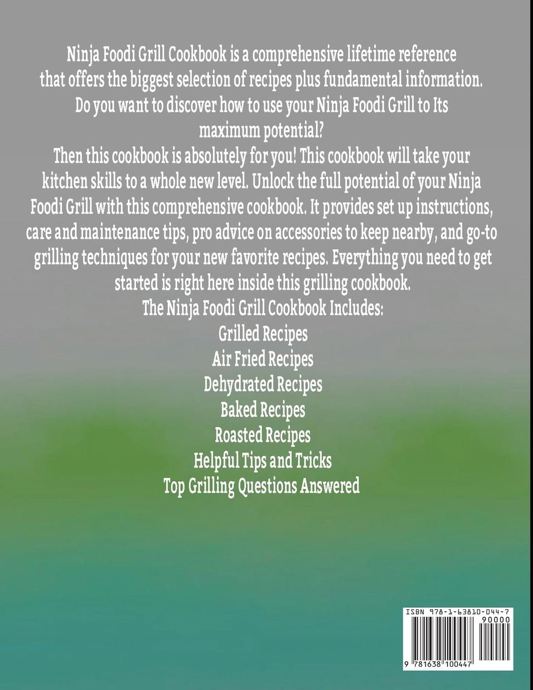 Rückseitencover Ninja Foodi Grill Cookbook