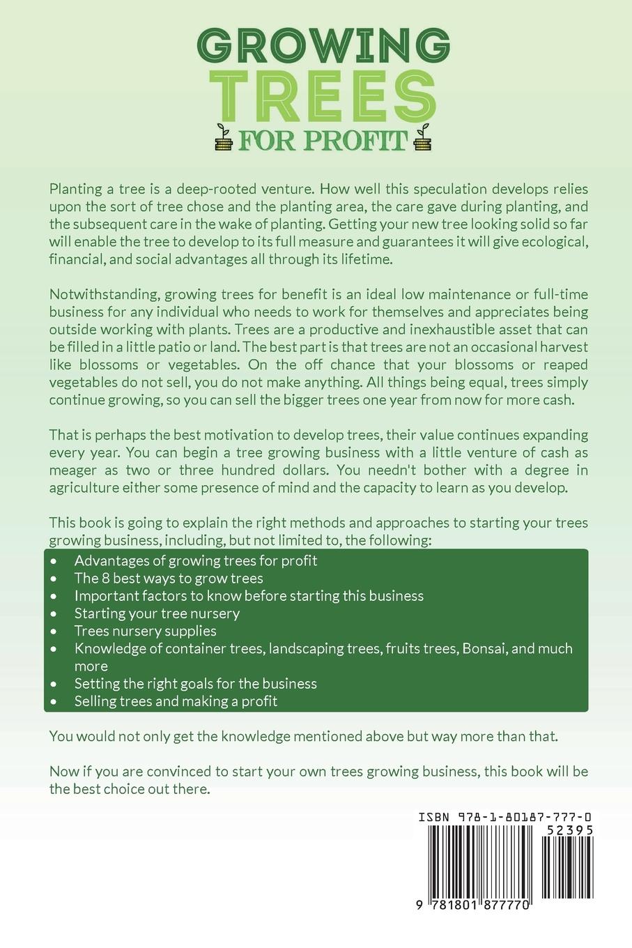 Rückseitencover Growing Trees for Profit