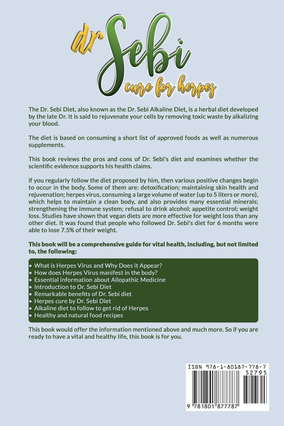 Rückseitencover Dr. Sebi Cure For Herpes