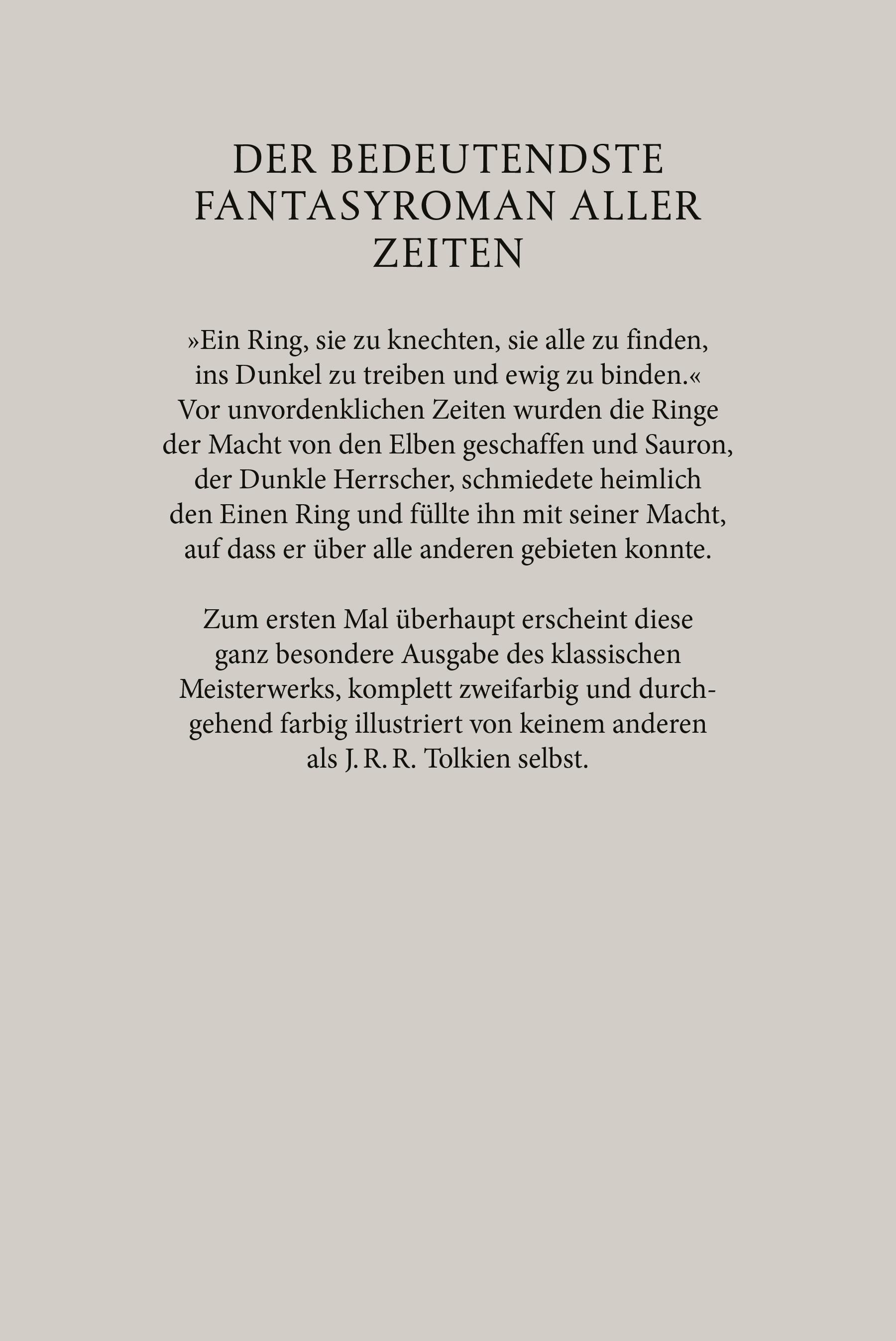 Rückseitencover Der Herr der Ringe