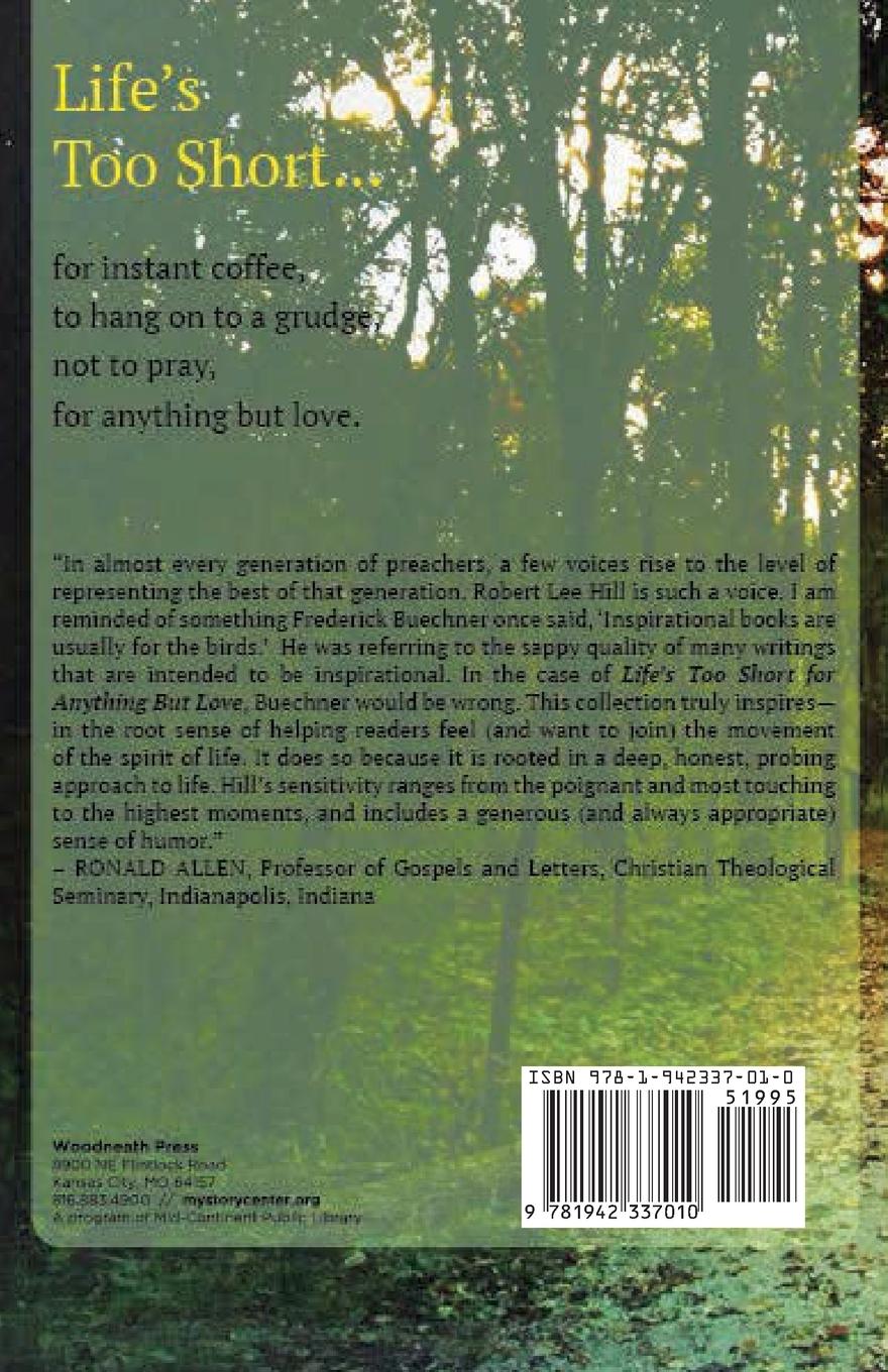 Rückseitencover Life's Too Short for Anything But Love