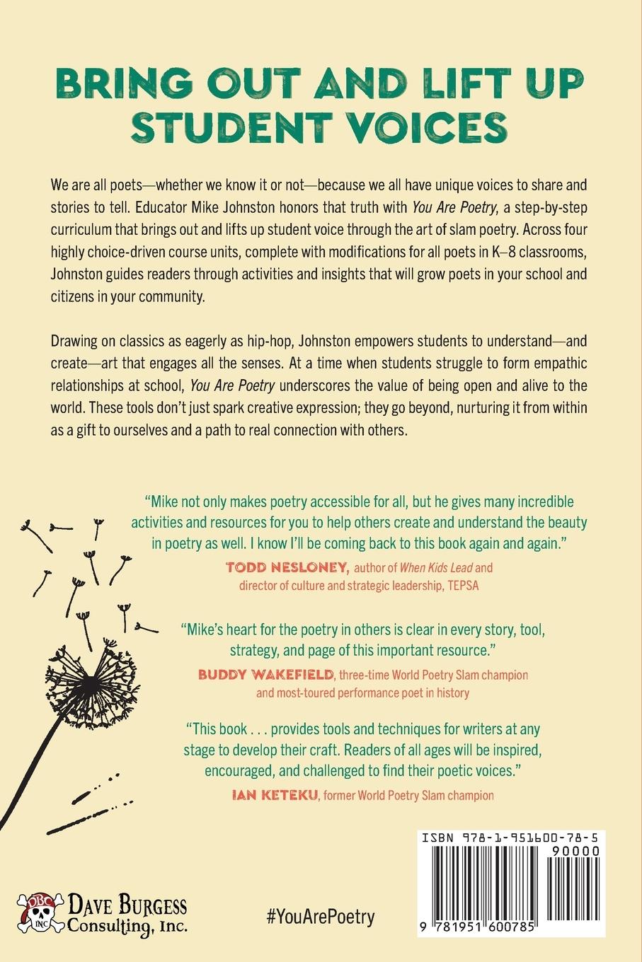 Rückseitencover You Are Poetry