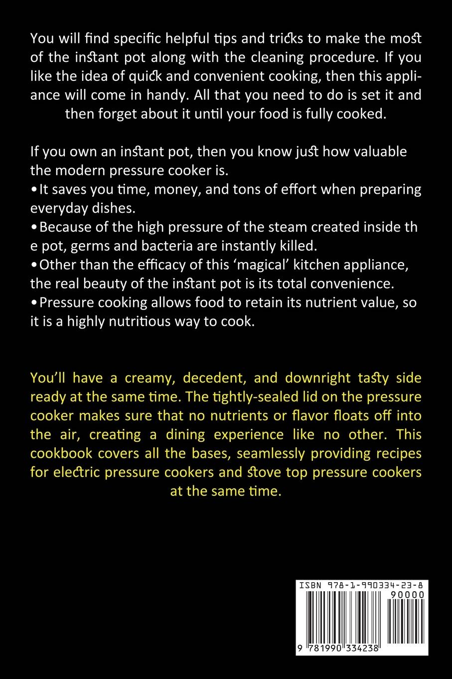 Rückseitencover Pressure Cooker Recipes