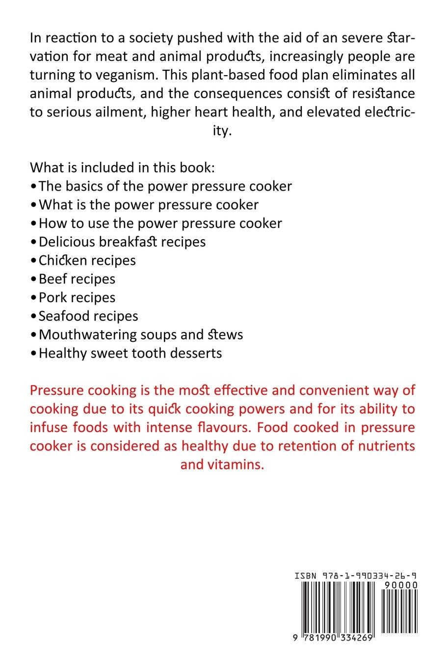 Rückseitencover Pressure Cooker Cookbook