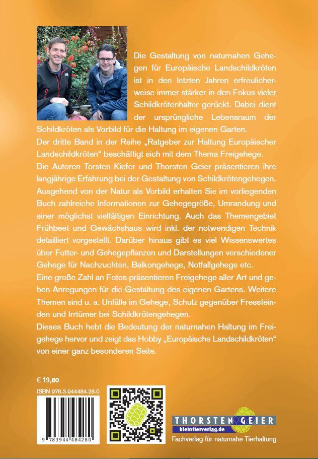 Rückseitencover Freigehege für Europäische Landschildkröten