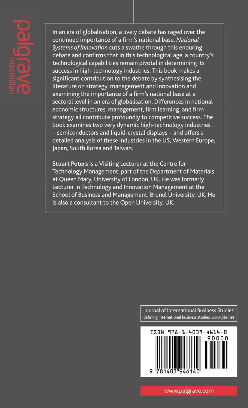 Rückseitencover National Systems of Innovation