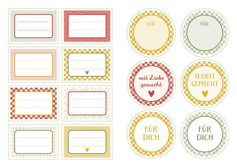 Beispielinhalt (Bild) Deko-Sticker, Äpfel (Küchenpapeterie)