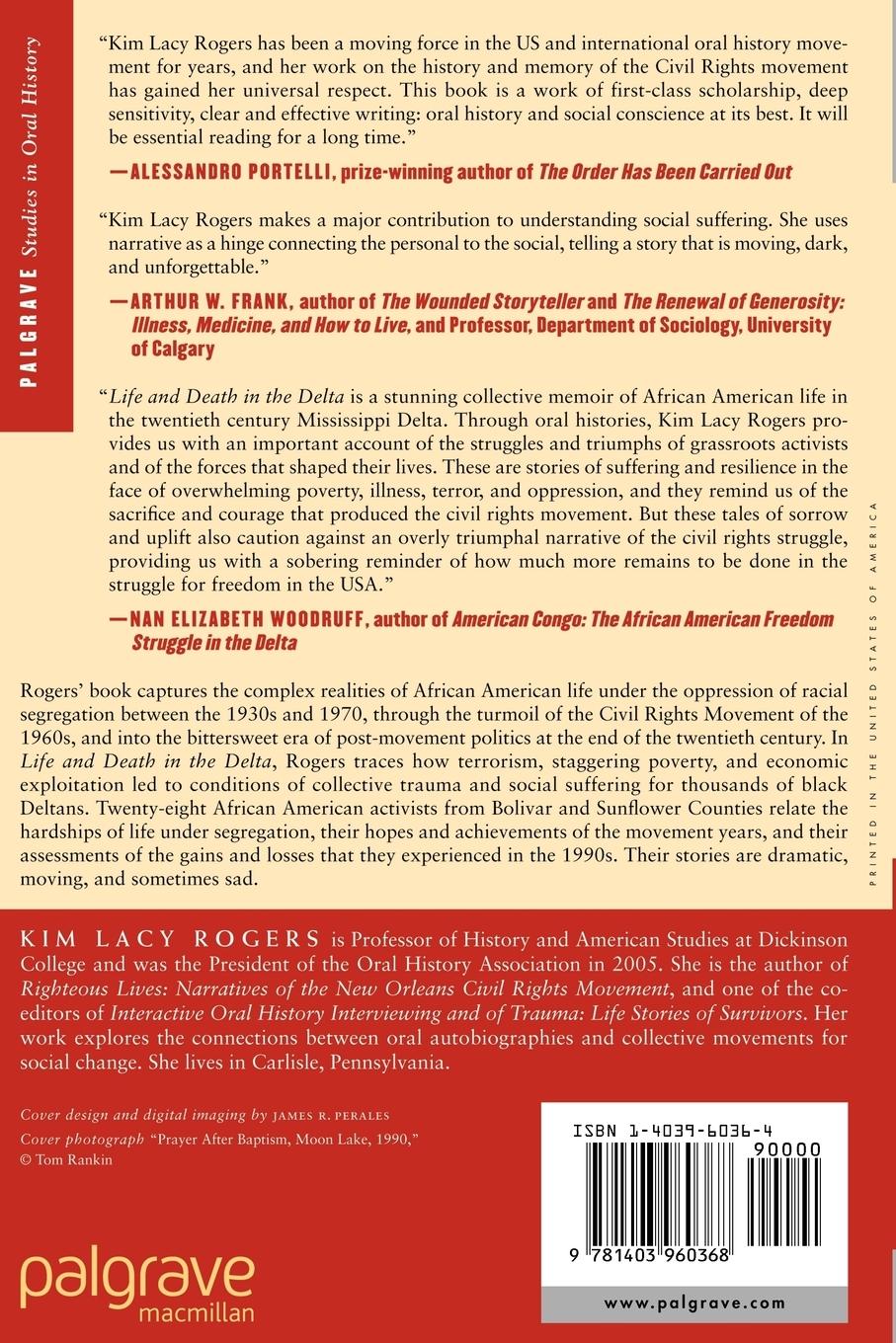 Rückseitencover Life and Death in the Delta