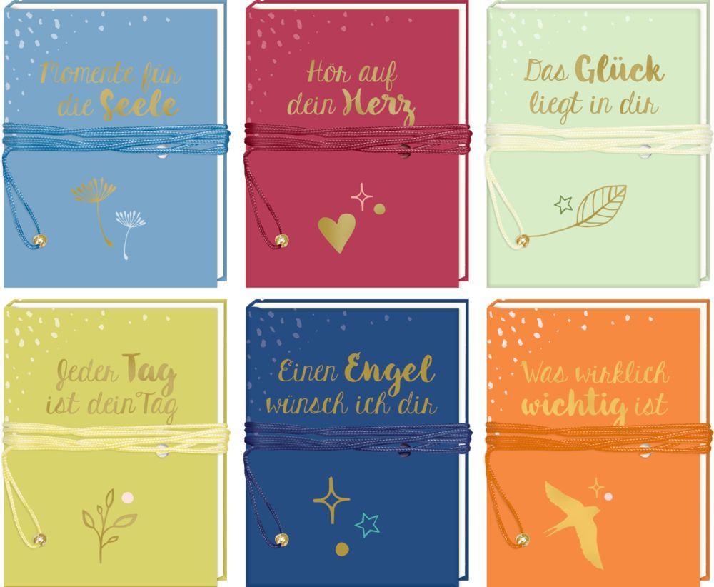 Beispielinhalt (Bild) Miniaturbücher mit Wickelverschluss - Kleine Impulse für dein Leben
