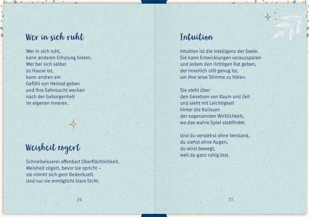 Beispielinhalt (Bild) Geschenkbuch - Wenn du es eilig hast, lass dir Zeit