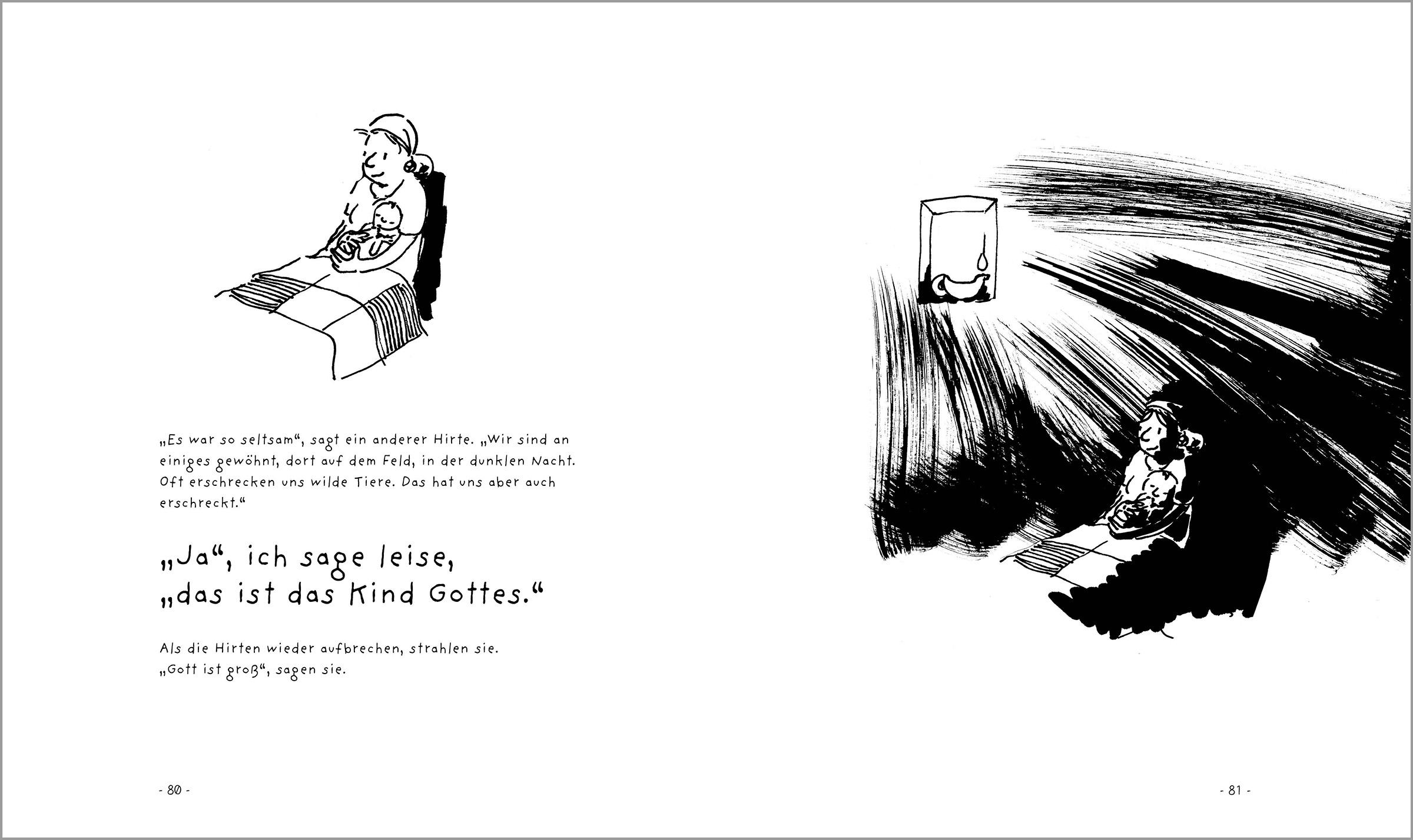 Beispielinhalt (Bild) Vom Engel und dem heiligen Kind