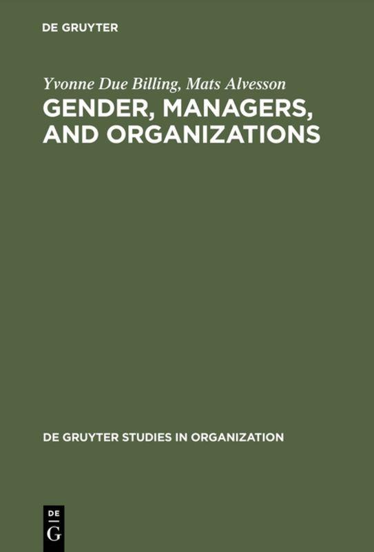 Vorderes Coverbild Gender, Managers, and Organizations