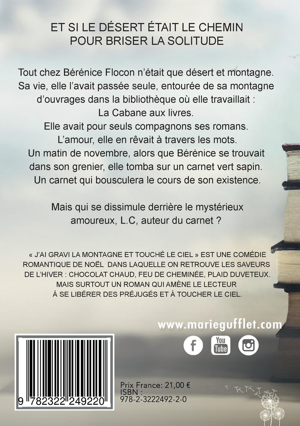 Rückseitencover J'ai gravi la montagne et touché le ciel