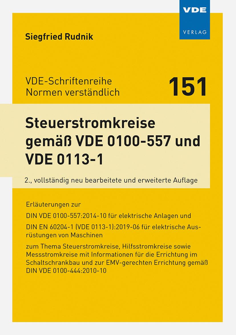 Beispielinhalt (Bild) Steuerstromkreise gemäß VDE 0100-557 und VDE 0113-1