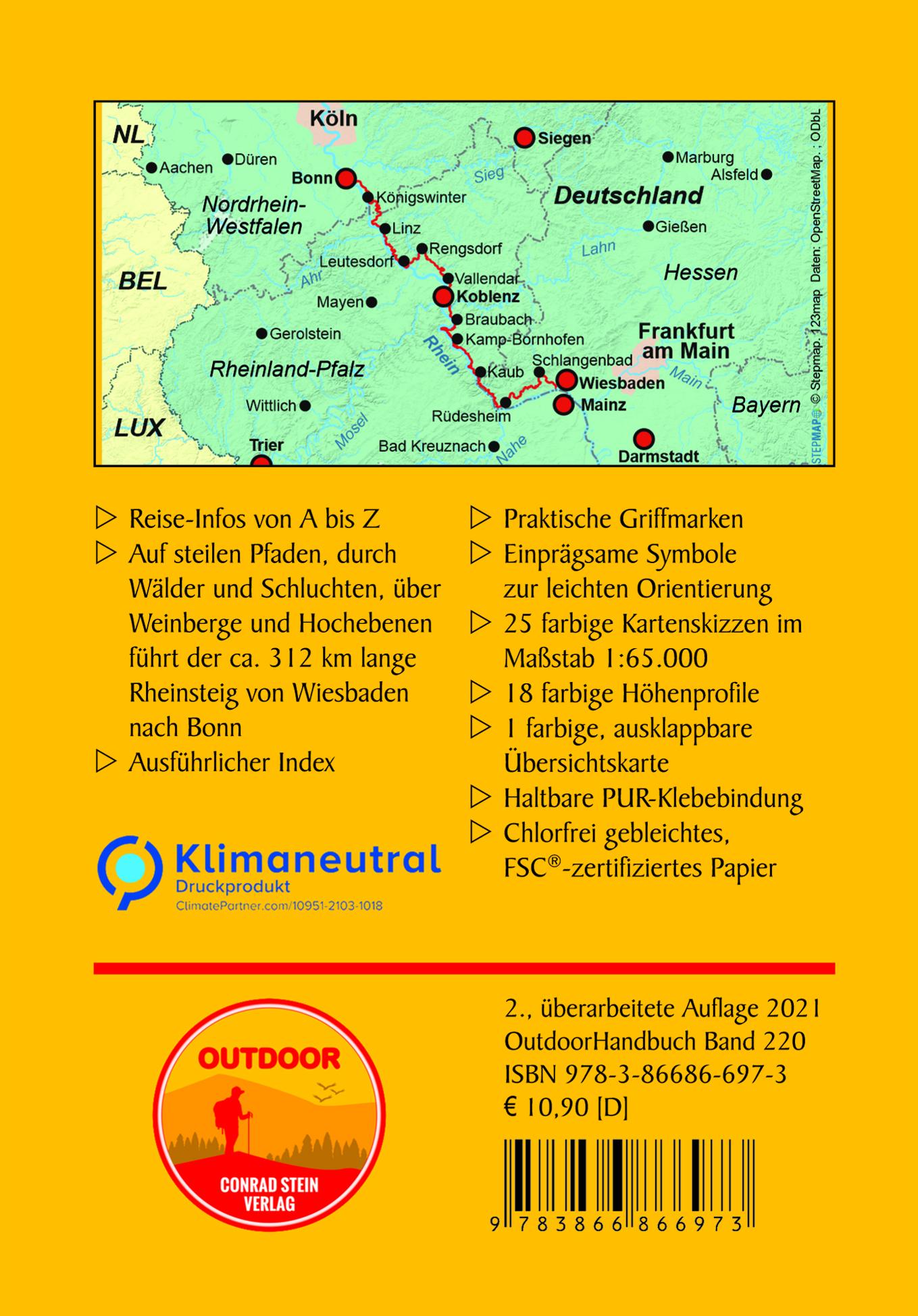 Rückseitencover Rheinsteig
