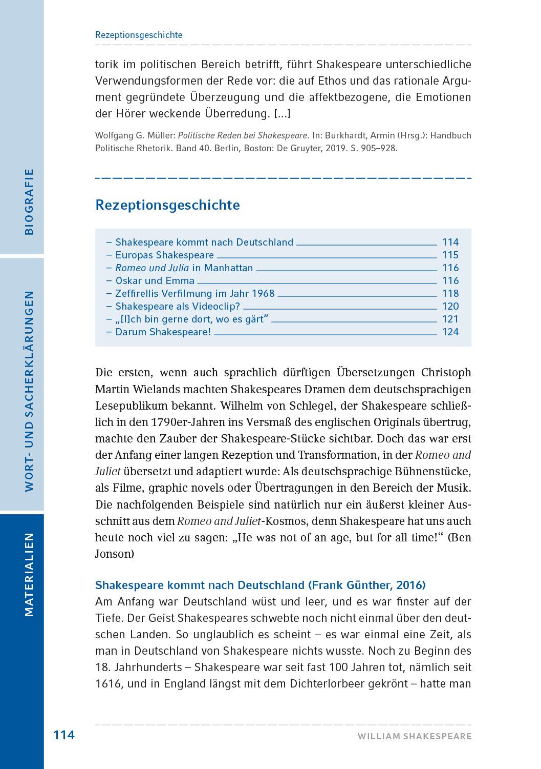 Beispielinhalt (Bild) Romeo und Julia