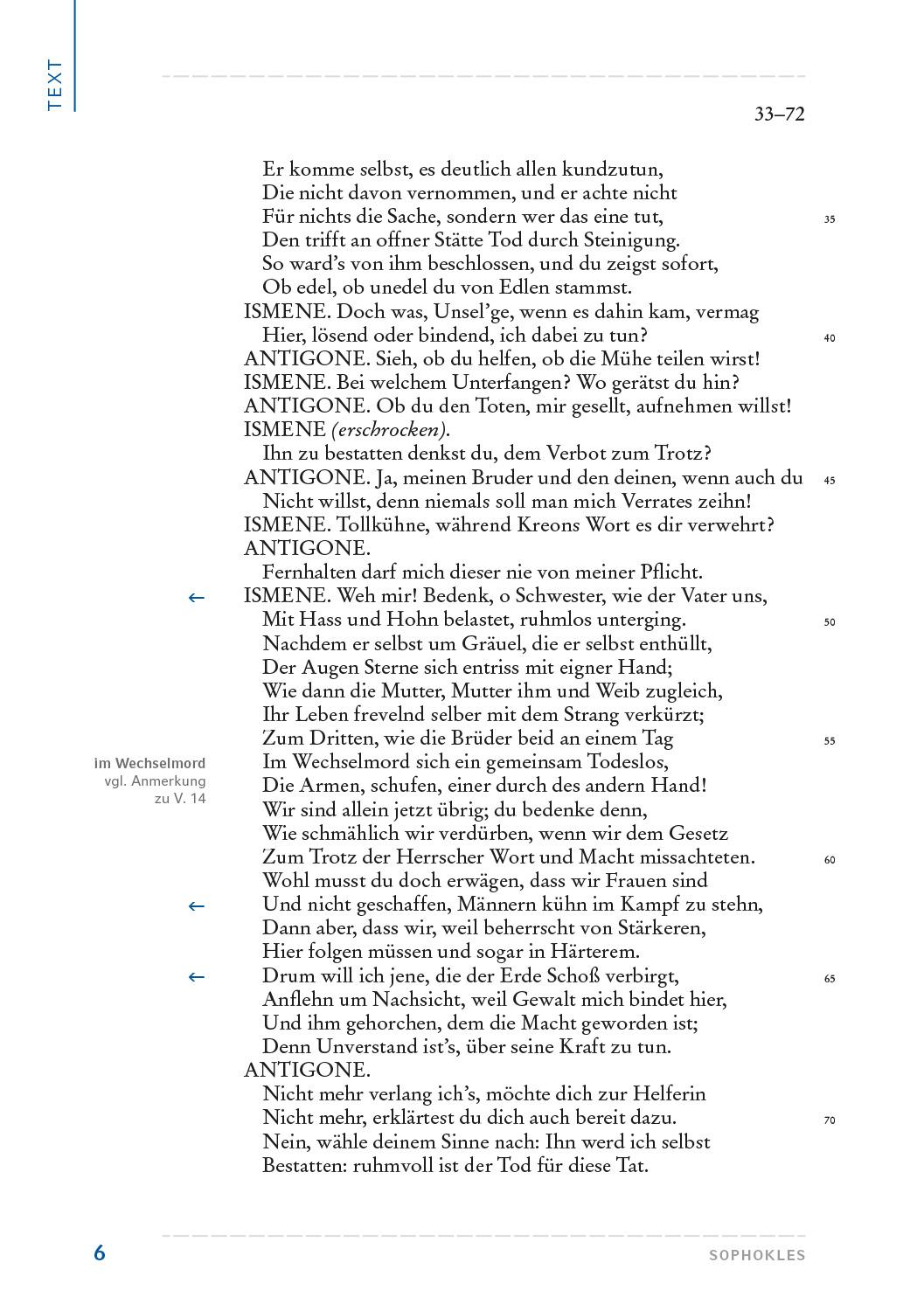 Beispielinhalt (Bild) Antigone
